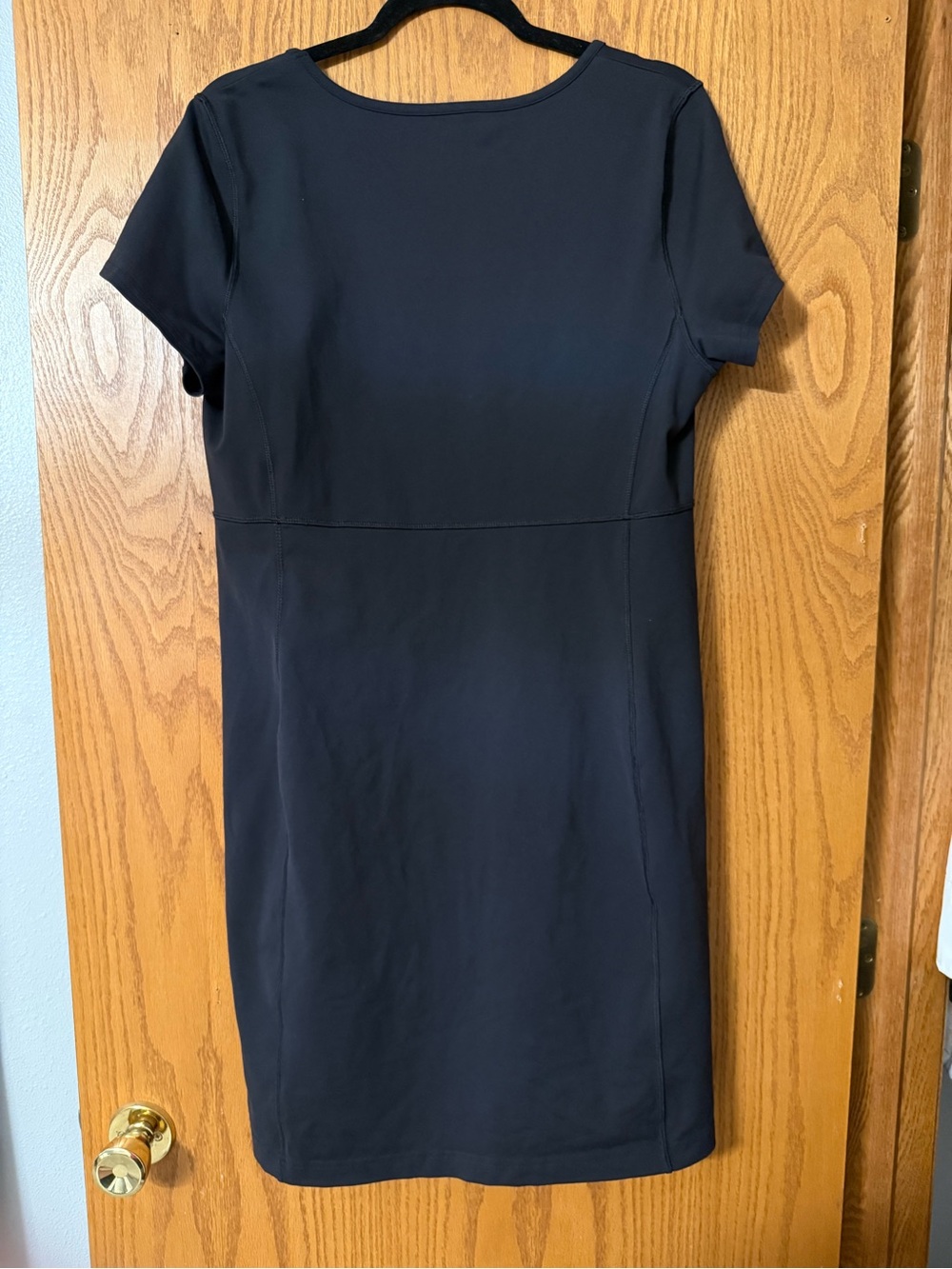 Duluth Trading Co Black Short-Sleeve NoGA Dress - Picture 2 of 3